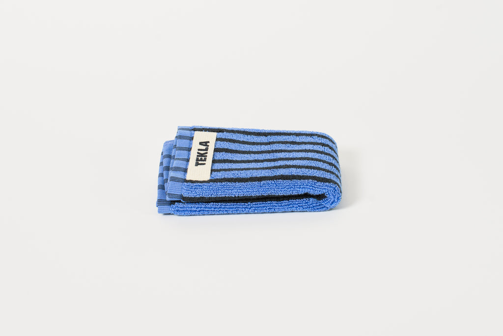 Blue and Black Washcloth